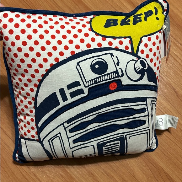 Disney Other - Disney Embroidery/Corduroy Kids Throw Pillow Featuring R2D2